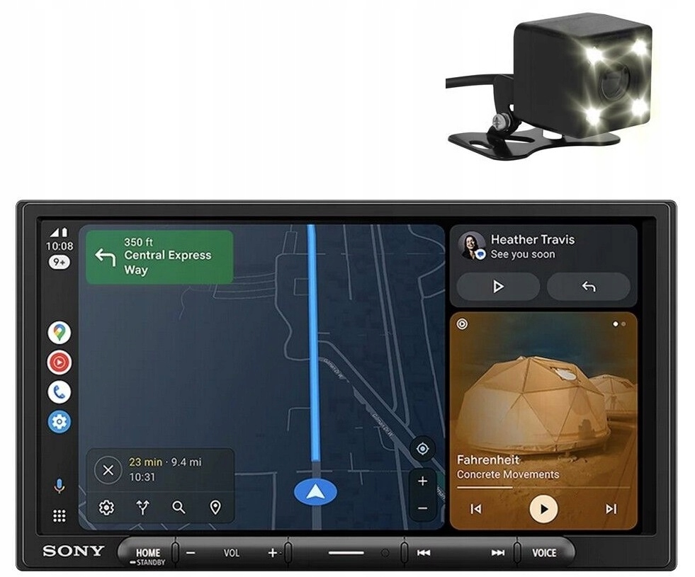 Sony XAV-AX4050 Radio samochodowe LCD Android Auto CarPlay + kamera cofania