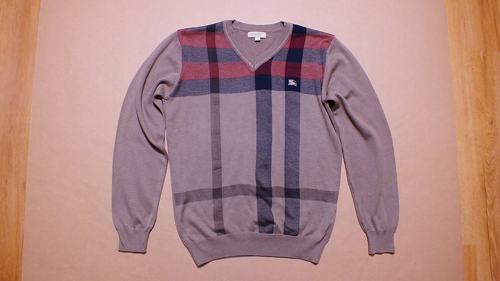 BURBERRY sweter męski 100% BAWEŁNA L