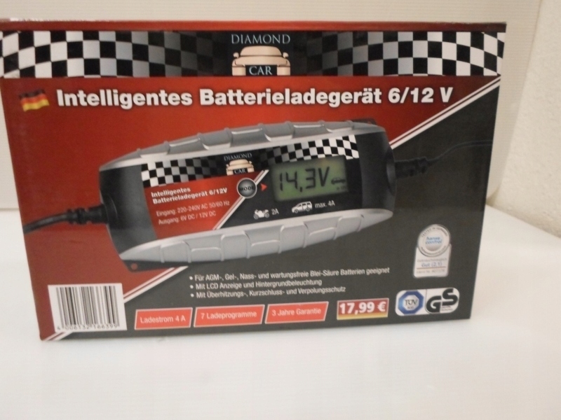 Diamond Car Intelligentes Batterie-Ladegerät 6/12V, 4 A