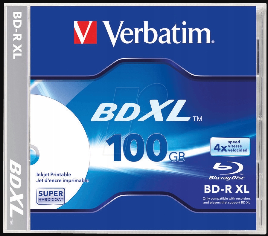 Verbatim 43790 BD-R XL 100GB 1 szt Blu-Ray 4x