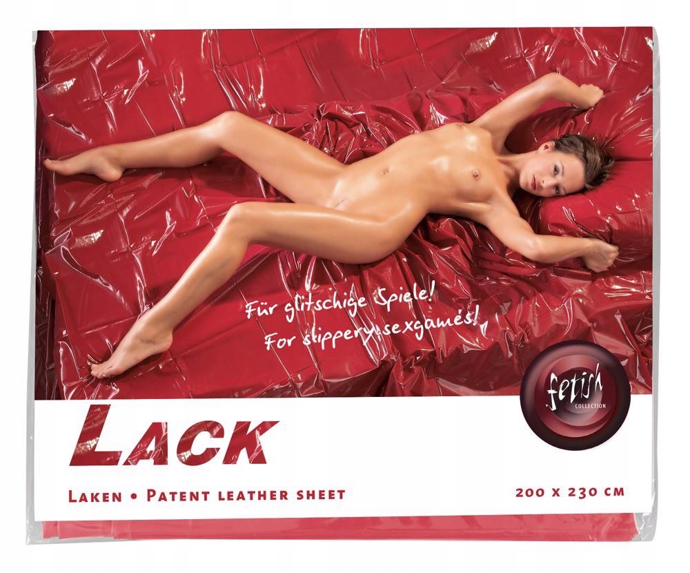 Śliskie prześcieradło winylowe 200x230 cm idealne do zabaw sex BDSM