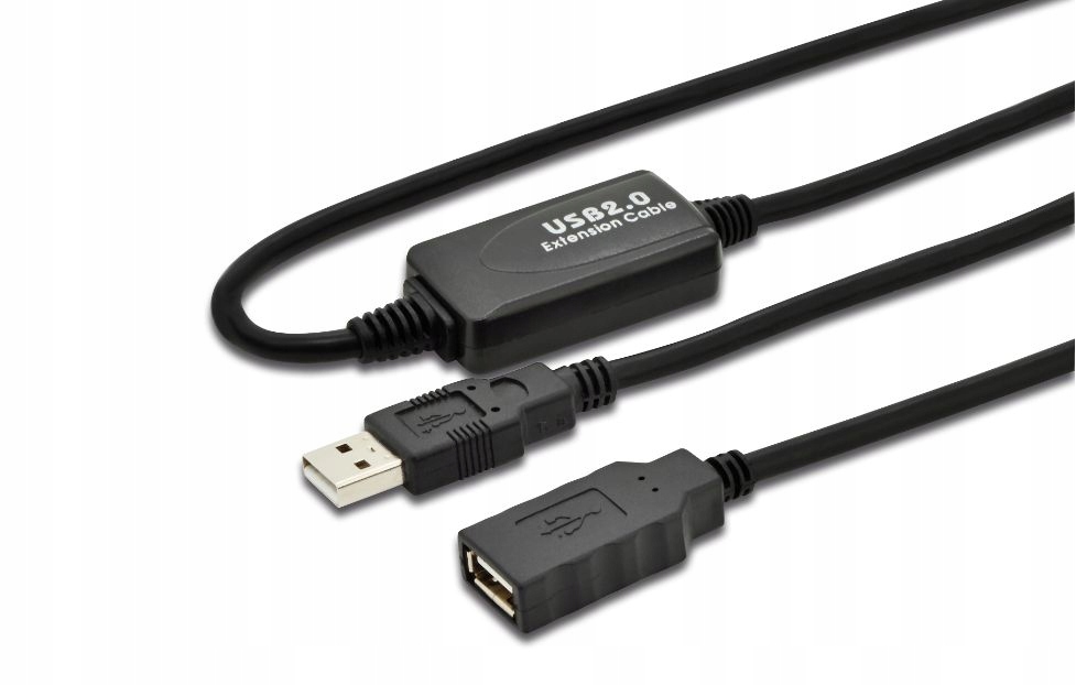 MicroConnect Aktywny ekstender USB 2.0 kabel, 20m