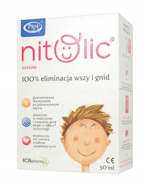 PIPI NITOLIC Zestaw do eliminacji wszy i gnid 50ml