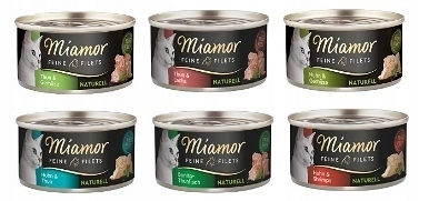 MIAMOR Feine Filets Naturell zestaw mix smaków 12x80g