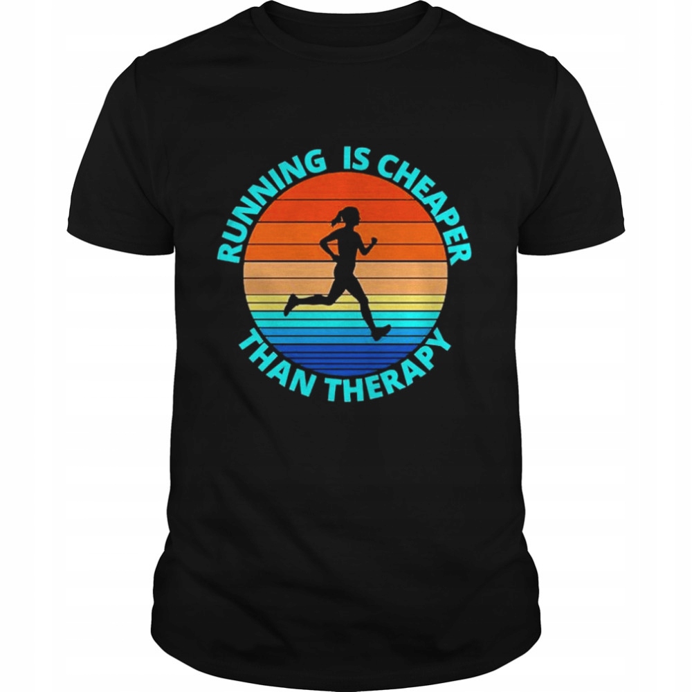 Koszulka Running is cheaper than therapy vintage T-shirt