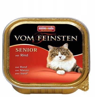 Animonda vom Feinsten Cat Senior z Wołowiną tacka