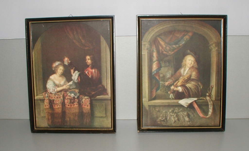 2 reprodukcje obrazów z Muzeum w Dreźnie