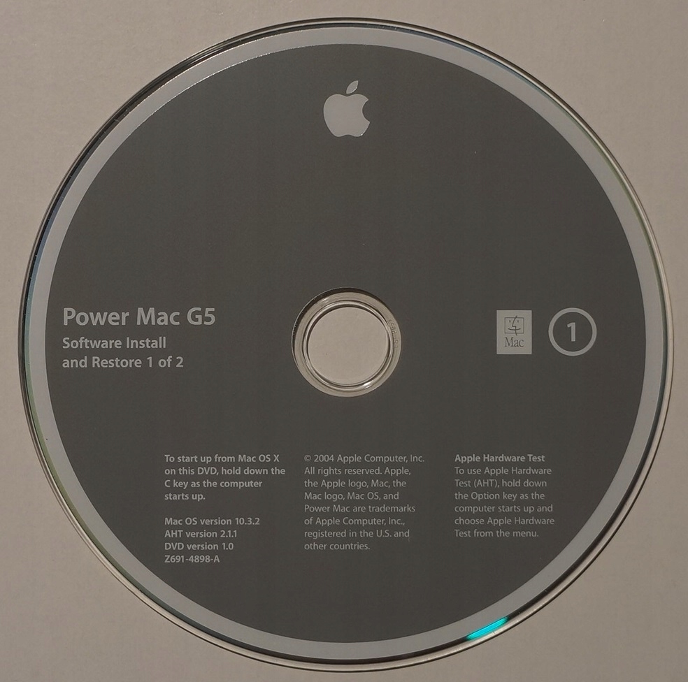 POWER MAC G5 - OS X 10.3.2