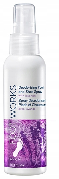 Avon Foot Works spray do stóp i obuwia lawędowy