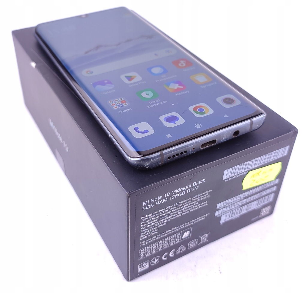 Smartfon Xiaomi Mi Note 10 6 GB / 128 GB czarny