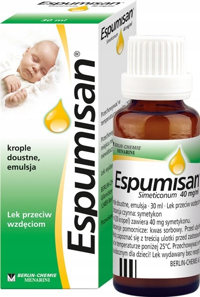 ESPUMISAN 40MG/ML 30 ML KOLKI WZDĘCIA *