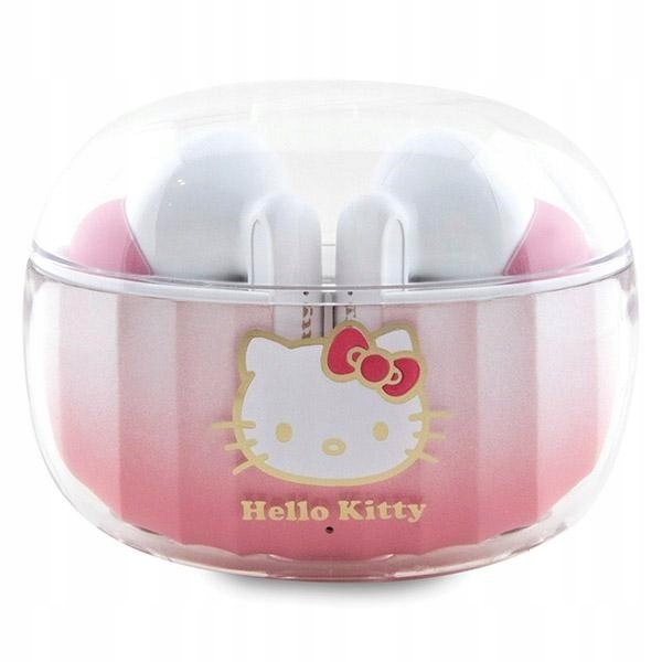 Hello Kitty słuchawki Bluetooth HKTWSHDGKEP TWS + stacja dokująca różowy/pi