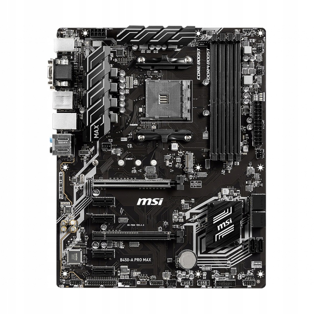 Купить ВЫХОД MSI B450-A PRO MAX ATX M.2 Материнская плата USB 3.0: отзывы, фото, характеристики в интерне-магазине Aredi.ru