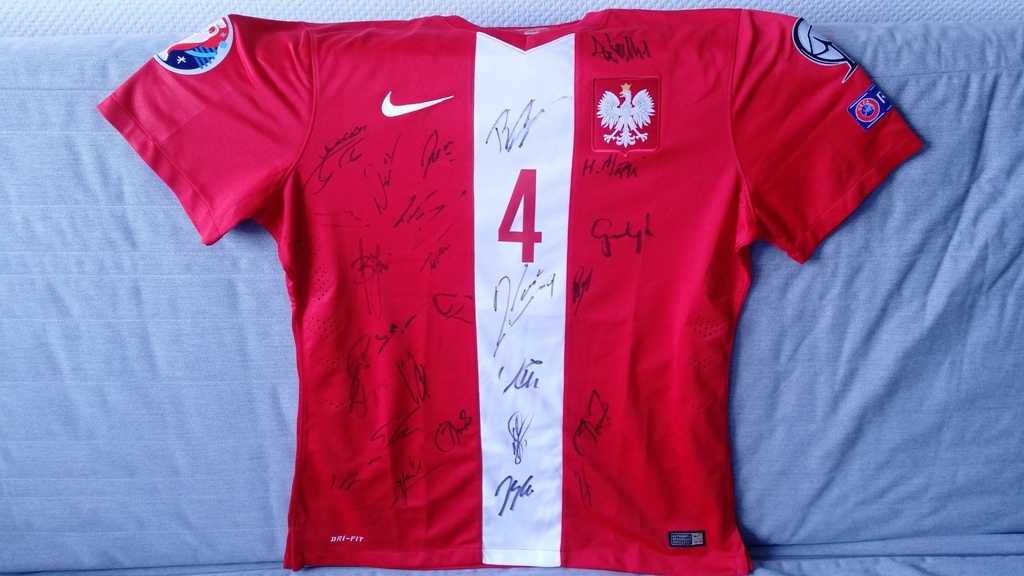 Koszulka reprezentacj Polski Lewandowski autograf