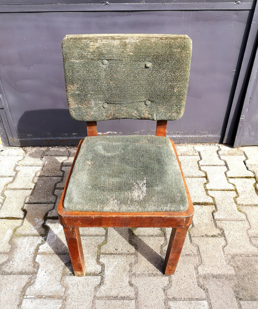 Krzesło - stylowe Art Deco - orzech