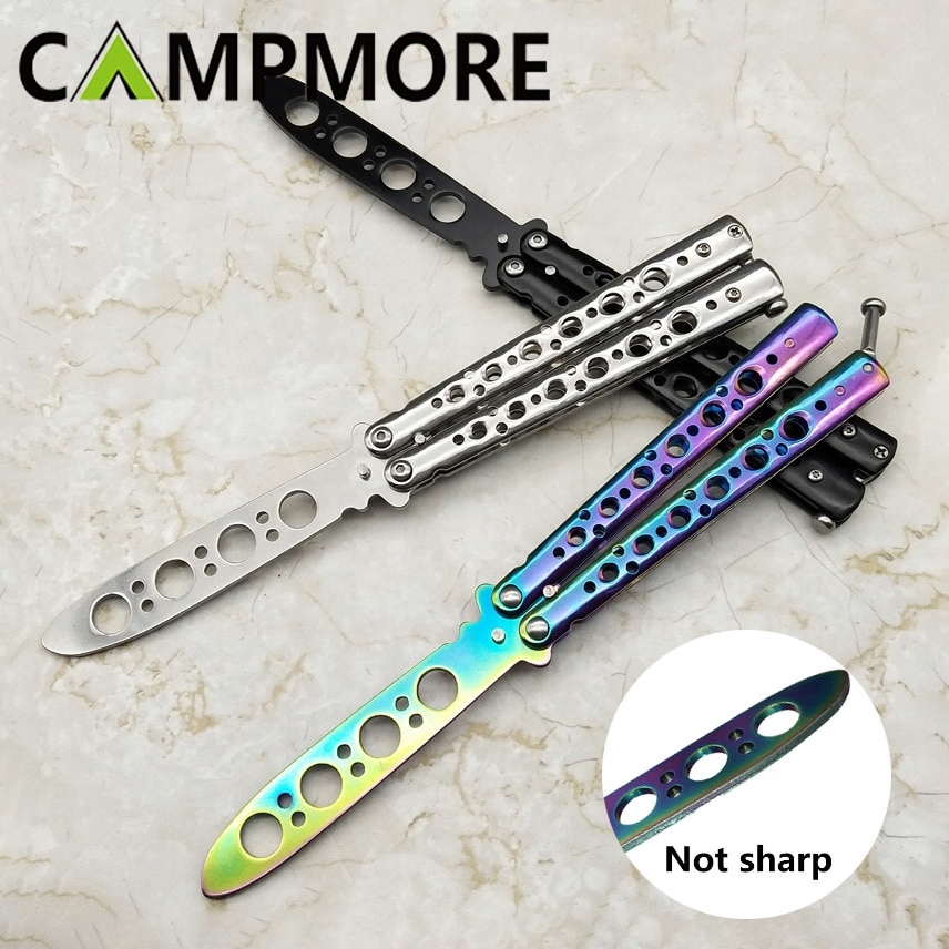 CAMPMORE Not Sharp Butterfly Knife CSGO Balisong 12619059251