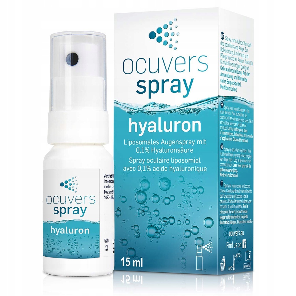 Ocuvers hialuronowy spray do oczu 15 ml
