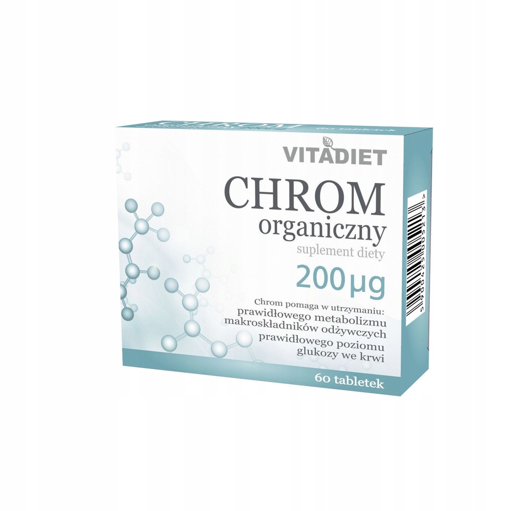 Suplement diety VITADIET Chrom organiczny chrom tabletki 60 szt.