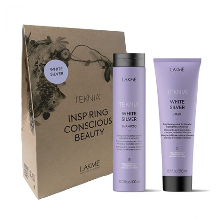 Zestaw Lakme Teknia White Silver Sampon 300 ml si Masca 250 ml