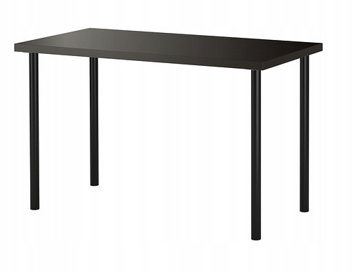 IKEA LINNMON ADILS STÓŁ BIURKO 150x75 cm CZARNY