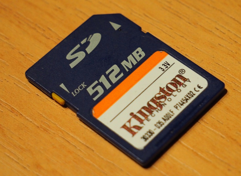 Wyprzedaże karta pamięci SD 512mb Kingston