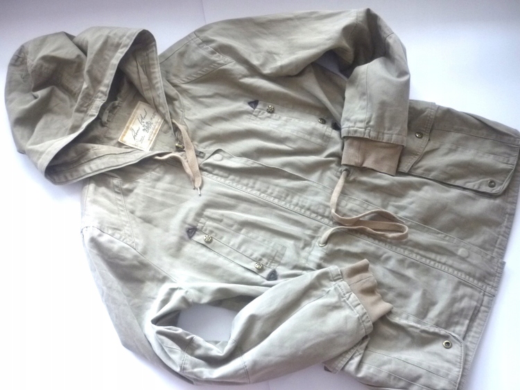 RIVER ISLAND*zieleń khaki KURTECZKA*roz.40/42