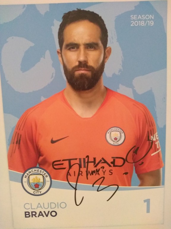 bravo Manchester City Oryginalny autograf