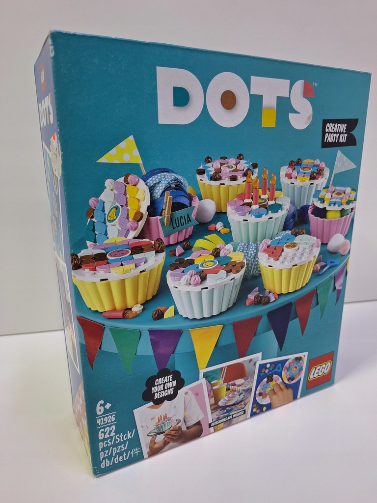 LEGO DOTS 41926 Kreatywny zestaw z tortem - OUTLET uszkodzone opakowanie