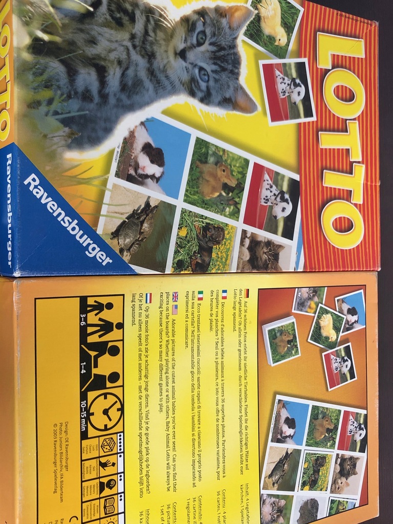 Gra Lotto Zwierzaki Ekstra Kompletna Ravensburger Oficjalne Archiwum Allegro