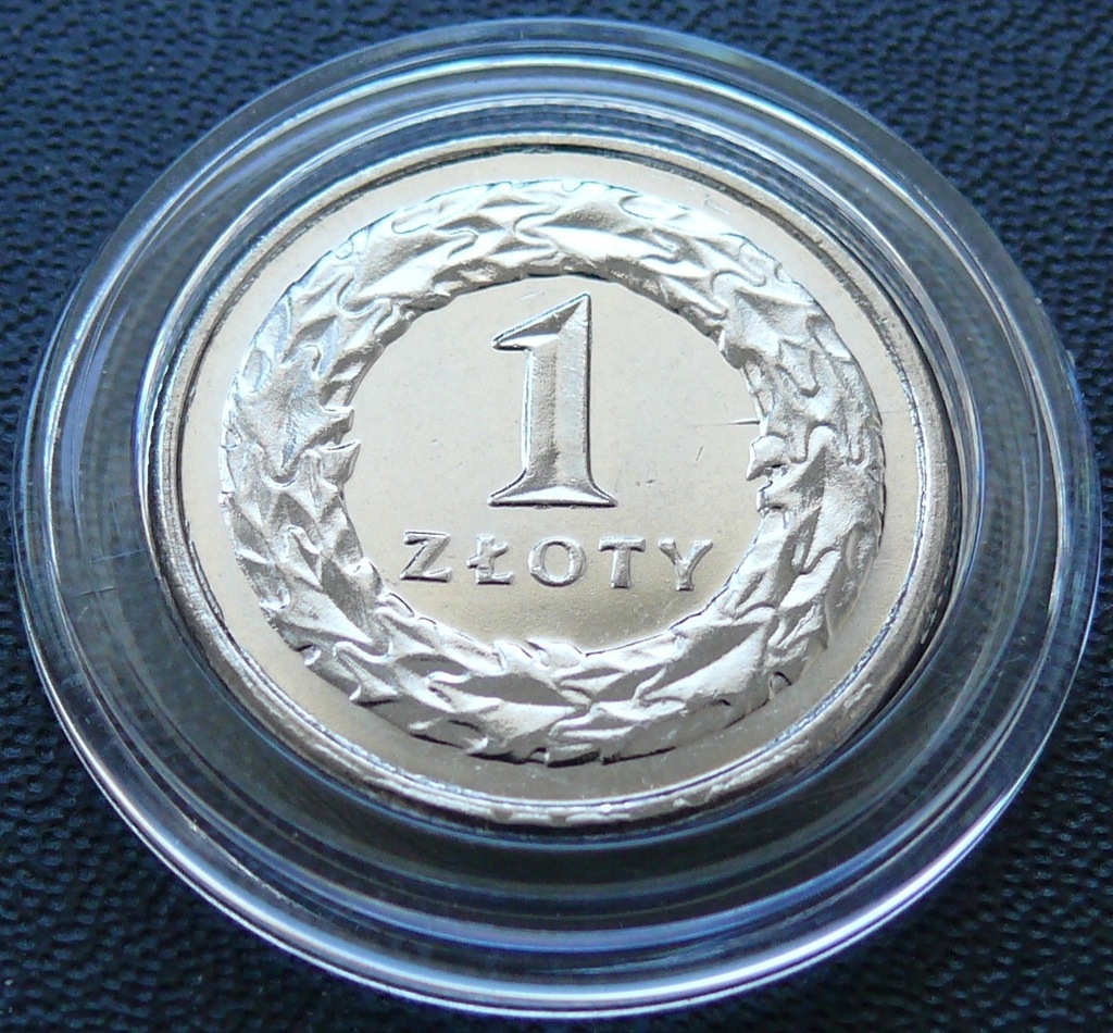 POLSKA - 1 zł 2009 - w kapslu z woreczka banko (3)