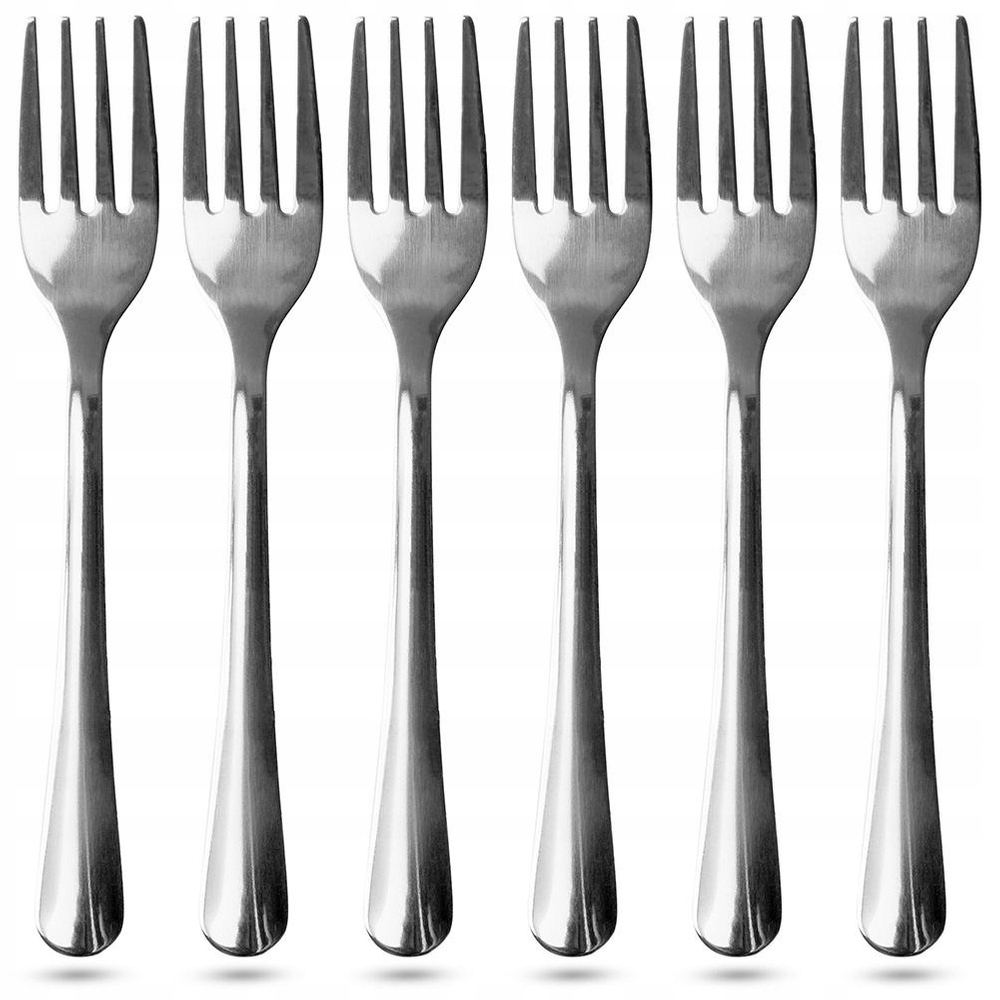 Widelczyki deserowe stalowe 6 szt.