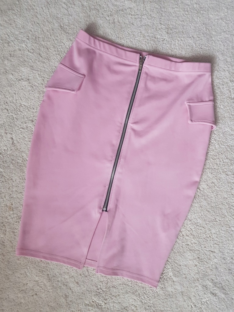 Boohoo różowa spódnica kieszenie rozm M 38