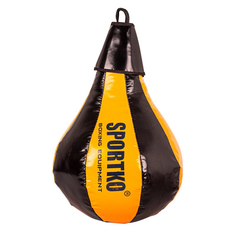 Worek treningowy SportKO GP1 24x40cm / 5kg Czarny/pomarańczowy