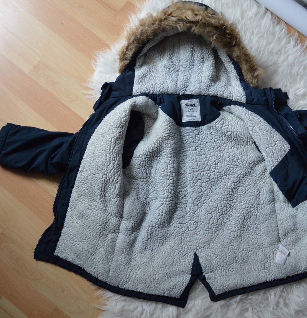 Kurtka parka Rebel Primark 67 lat 122cm 7163517476 oficjalne