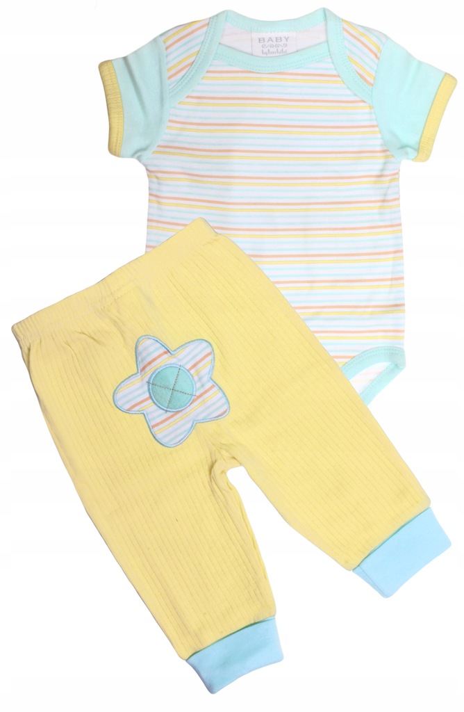Body + spodnie komplet niemowlęcy 0-3m r. 56