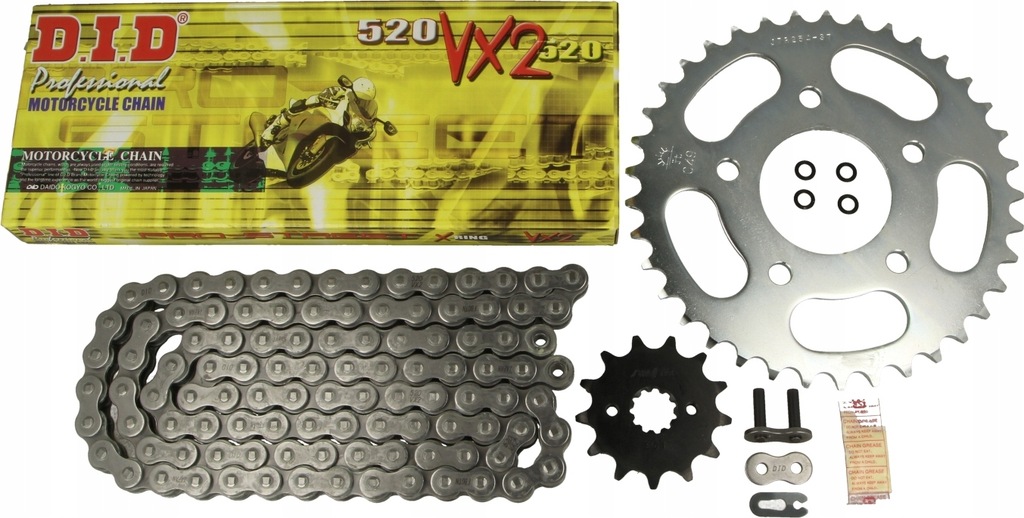 ZESTAW NAPĘDOWY HONDA CBF250 04-06