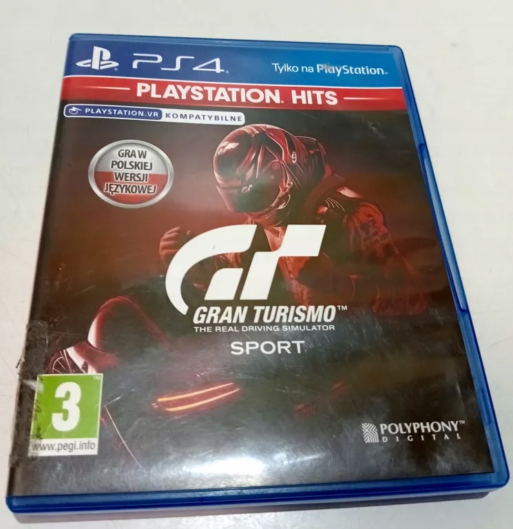 GRA NA PS4 GRAN TURISMO SPORT