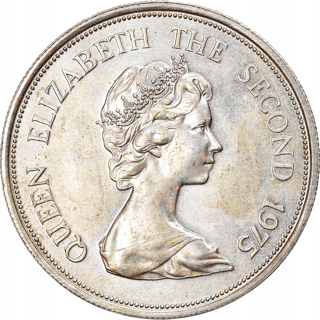 Moneta, Mauritius, 25 Rupees, 1975, EF(40-45), Sre