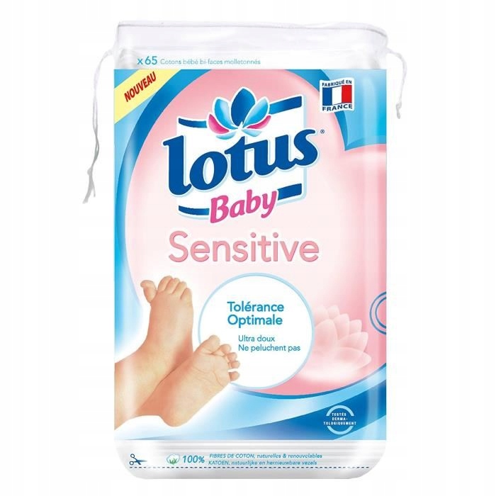 LOTUS BABY Sensitive Płatki kosmetyczne bawełna DE