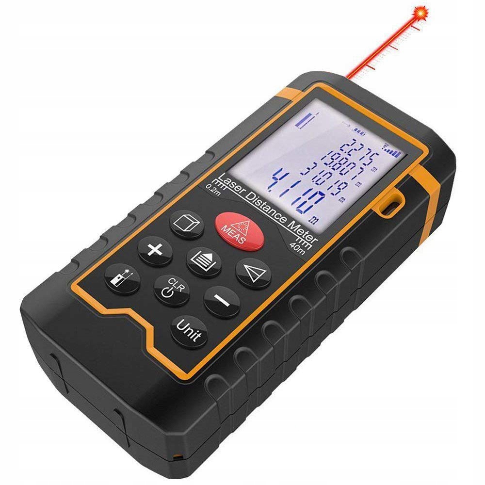 Przyrząd Elektroniczny Do Mierzenia Szybkozmiennych Impulsów Elektrycznych To ORYGINALNY DALMIERZ LASEROWY MIERNIK CYFROWY HT-40 - 7412909394