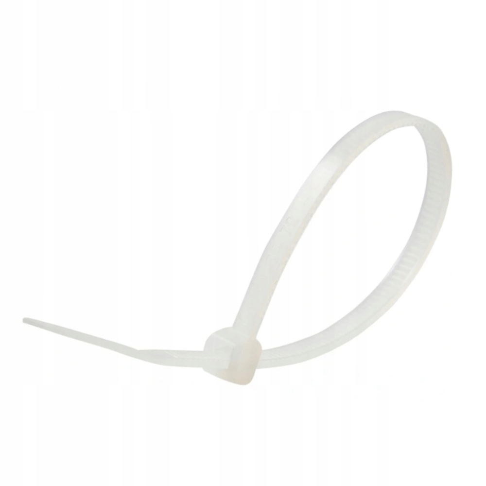 Trytki opaski zaciskowe białe 350x4,5 100 szt.