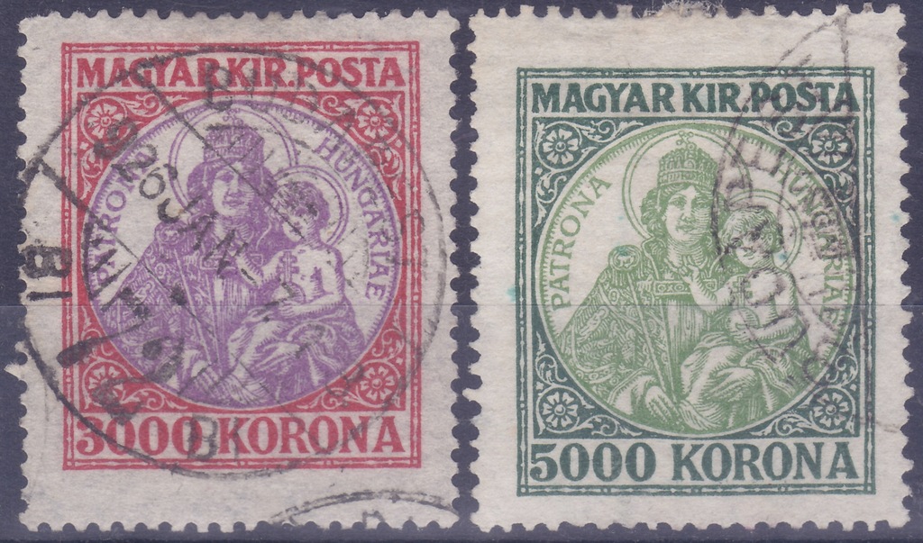 WĘGRY - znaczki kasowane z 1923 roku. X 982.