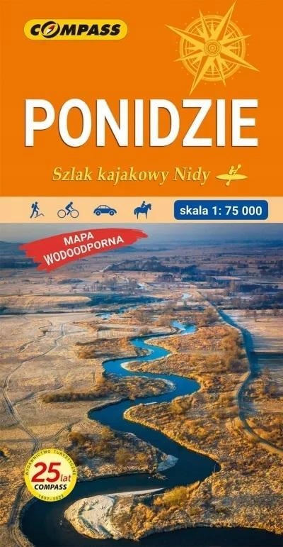 PONIDZIE SZLAK KAJAKOWY NIDY MAPA TURYST.1:75 000