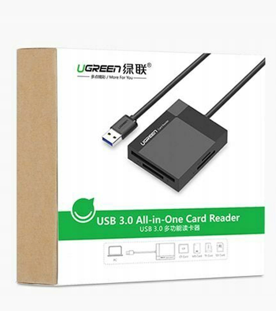 Купить АДАПТЕР UGREEN USB 3.0 SD MICRO CF TF КАРТРИДЕР: отзывы, фото, характеристики в интерне-магазине Aredi.ru