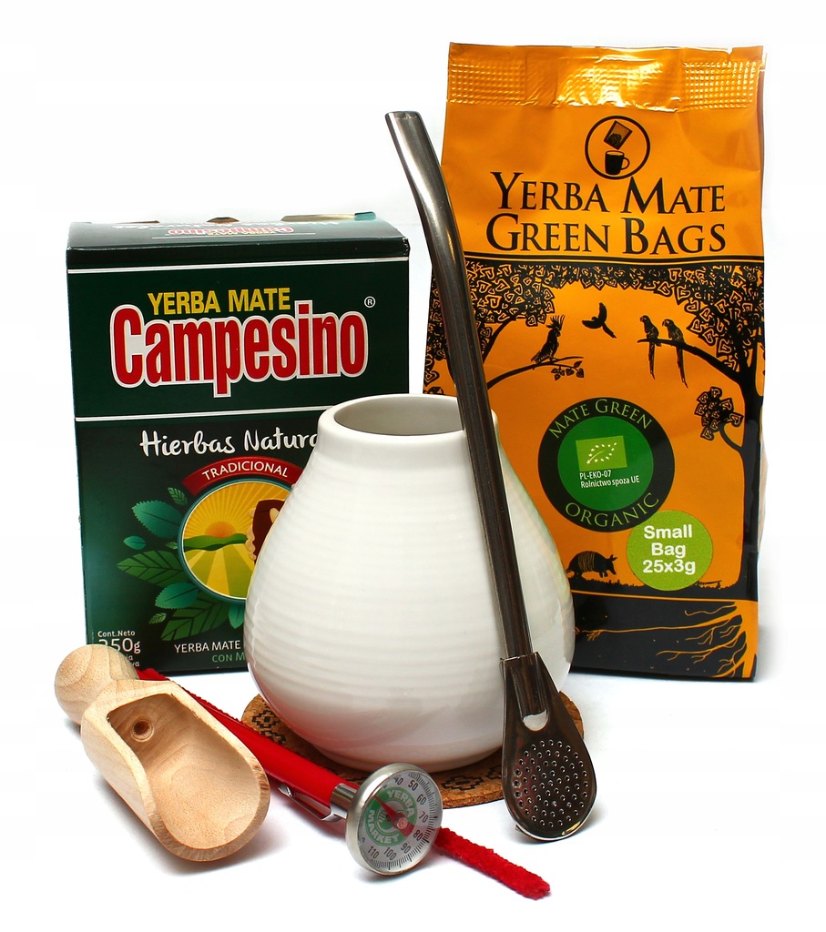 Zestaw Yerba Mate Green Campesino Matero bombilla