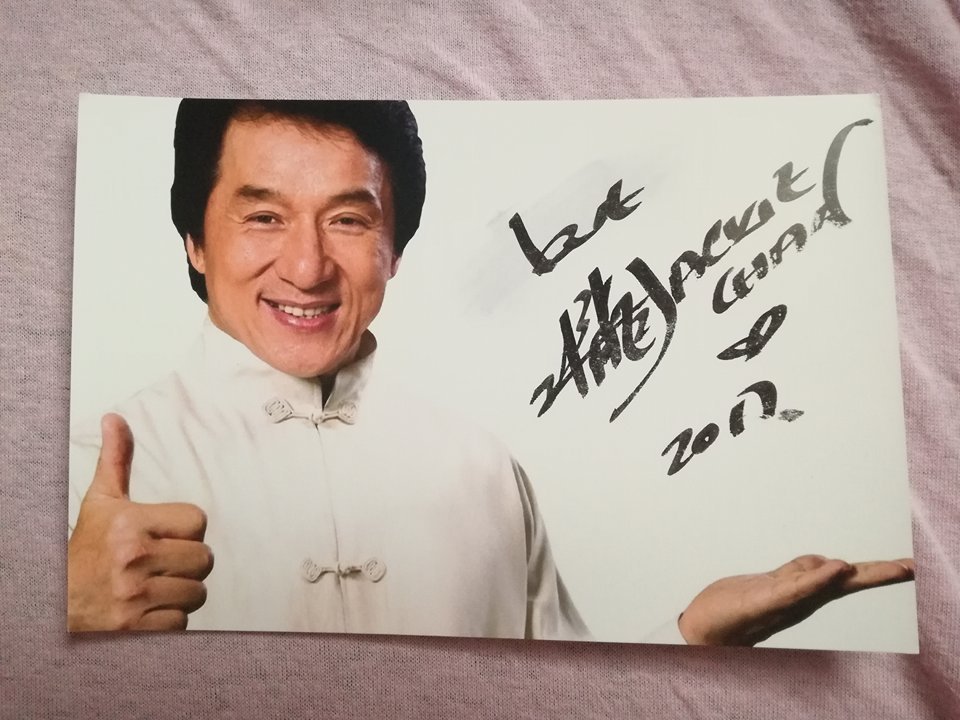 Jackie Chan autograf