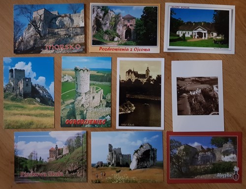 Zamki i pałace: zestaw 30 pocztówek