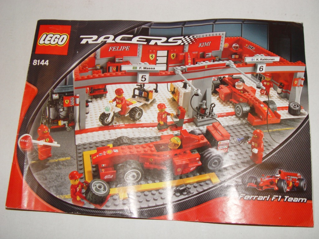 LEGO RACERS FERRARI 248 F1 TEAM 8144 ZESTAW 9558344842
