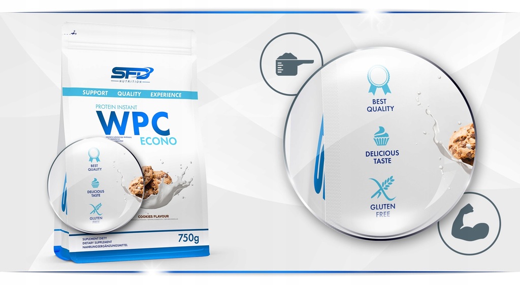 Купить СФД WPC PROTEIN ECONO 750г СЫВОРОТОЧНЫЙ ПРОТЕИН СЫВОРОТКА: отзывы, фото, характеристики в интерне-магазине Aredi.ru