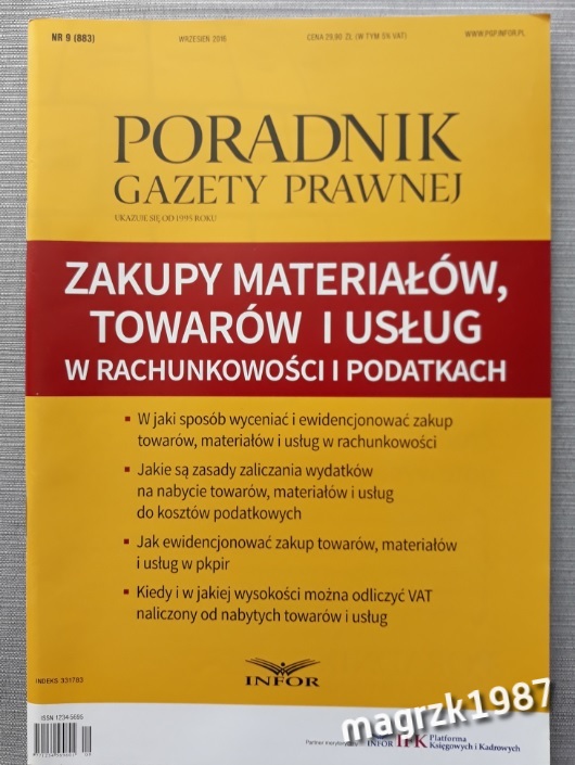 PGP - Zakupy materiałów, towarów i usług w rachunk